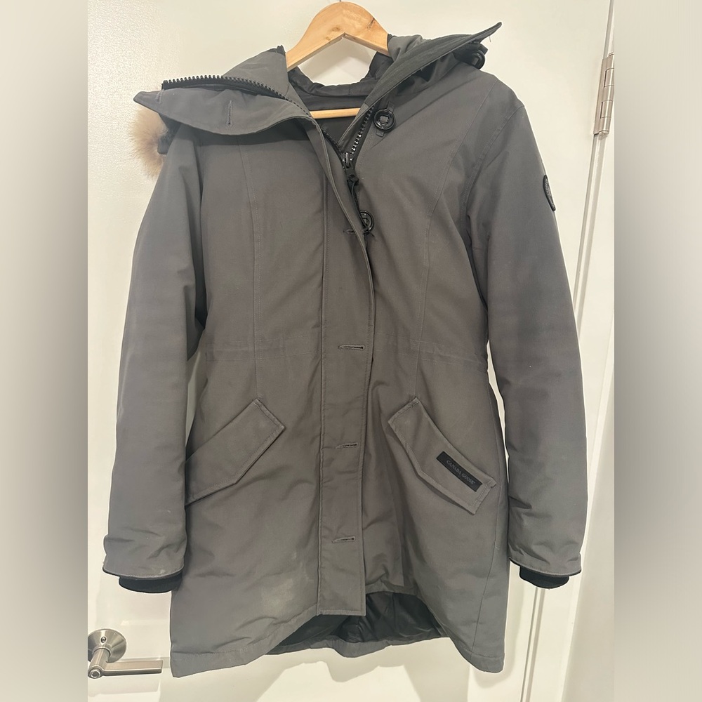 Canada Goose Rossclair Parka Black Label with Fur Hood
